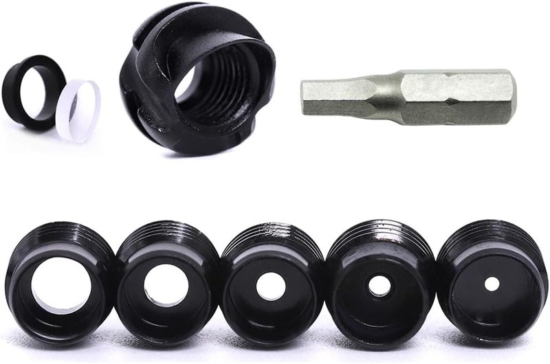 Linkboy Archery 37/45 Degree Hooded Peep Sight Compound Bow Peep Sight Inner Core 6X/8X Clarifier Aperture Lens Kits for Hunting - Image 1